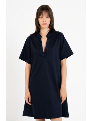 Γυναικείο κοντομάνικο φόρεμα ποπλίνα - Philosophy DR22874