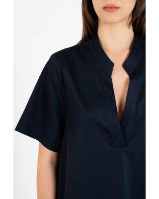 Γυναικείο κοντομάνικο φόρεμα ποπλίνα - Philosophy DR22874