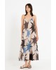 Γυναικείο μάξι αμάνικο φόρεμα με print - Philosophy DR22877