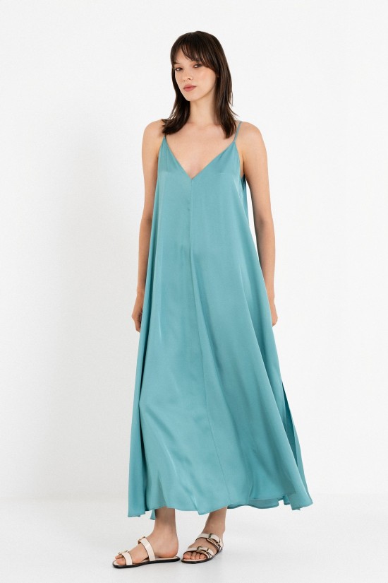 Γυναικείο μάξι σατέν φόρεμα - Philosophy DR22524