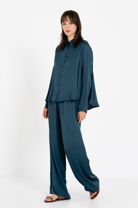 Γυναικείο σατέν μακρυμάνικο πουκάμισο - Philosophy SH77261