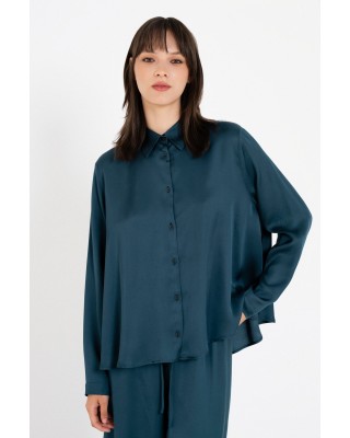 Γυναικείο σατέν μακρυμάνικο πουκάμισο - Philosophy SH77261