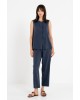 Γυναικείο χακί regular παντελόνι washed tencel - Philosophy TR44584