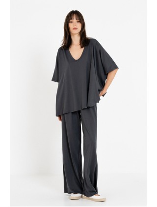 Γυναικεία oversized κοντομάνικη μπλούζα - Philosophy BL12052