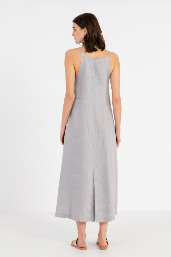 Twill linen Strapped dress Philosophy –DR2627 Twill linen Strapped dress Philosophy –DR2627