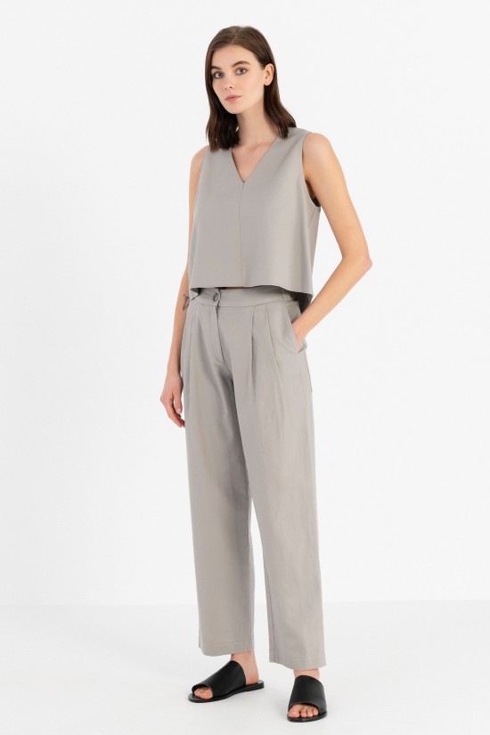Cotton linen pleated pants Philosophy- TR4323 Cotton linen pleated pants Philosophy- TR4323