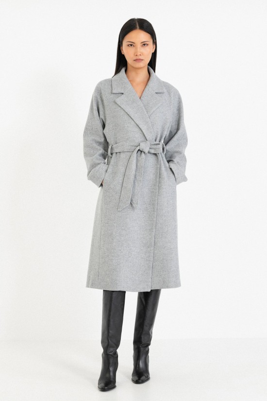 Virginwool Belted Coat– Philosophy JK8092 Virginwool Belted Coat– Philosophy JK8092