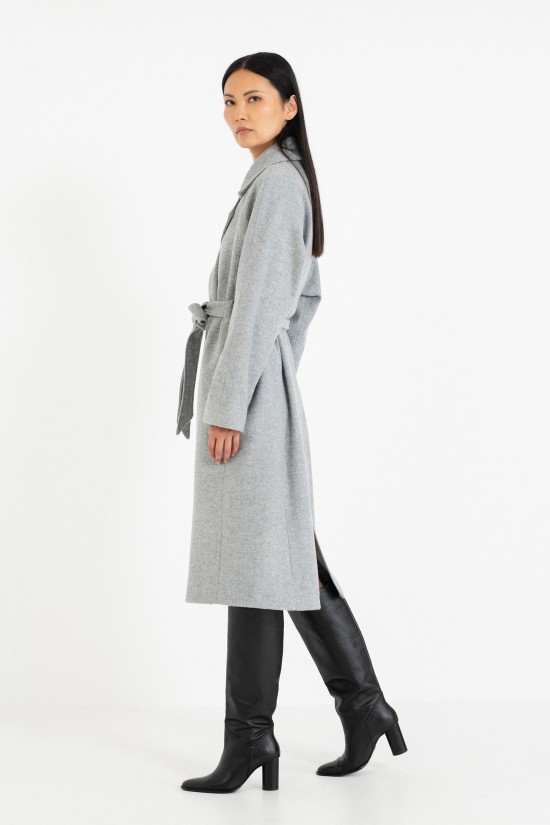 Virginwool Belted Coat– Philosophy JK8092 Virginwool Belted Coat– Philosophy JK8092