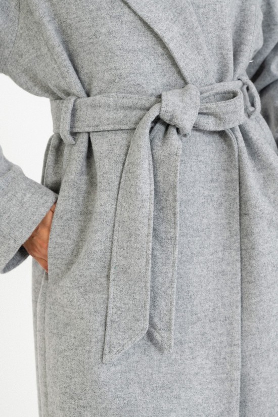 Virginwool Belted Coat– Philosophy JK8092 Virginwool Belted Coat– Philosophy JK8092