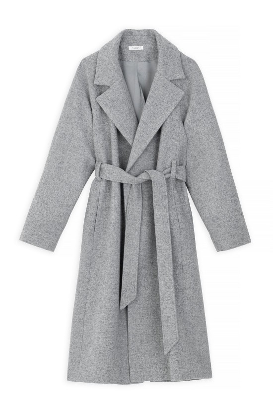 Virginwool Belted Coat– Philosophy JK8092 Virginwool Belted Coat– Philosophy JK8092