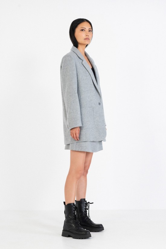 Virginwool Oversized Blazer – Philosophy JK8091 Virginwool Oversized Blazer – Philosophy JK8091