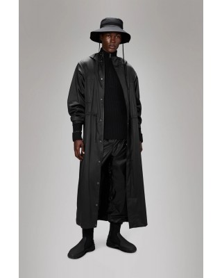 Unisex μακρύ μαύρο αδιάβροχο μπουφάν - Rains Bold Jacket Black Grain 12120 Unisex μακρύ μαύρο αδιάβροχο μπουφάν - Rains Bold Jacket Black Grain 12120