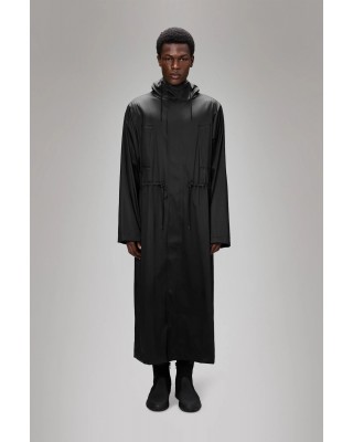 Unisex μακρύ μαύρο αδιάβροχο μπουφάν - Rains Bold Jacket Black Grain 12120 Unisex μακρύ μαύρο αδιάβροχο μπουφάν - Rains Bold Jacket Black Grain 12120