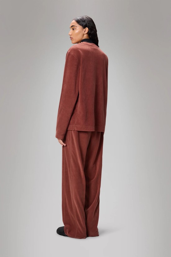Γυναικεία fleece κεραμιδί μπλούζα - Addis Honor 21550