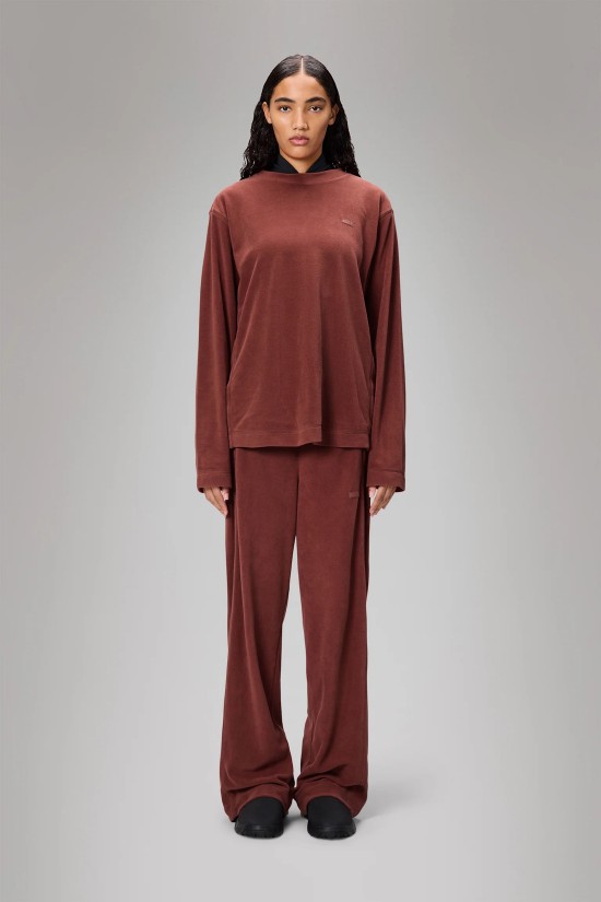 Γυναικεία fleece κεραμιδί μπλούζα - Addis Honor 21550