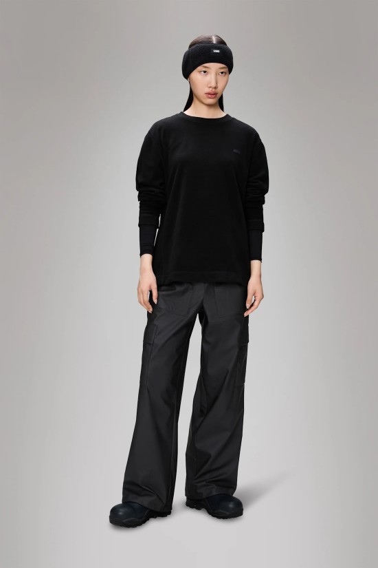 Γυναικεία fleece μαύρη μπλούζα - Addis Black 21550