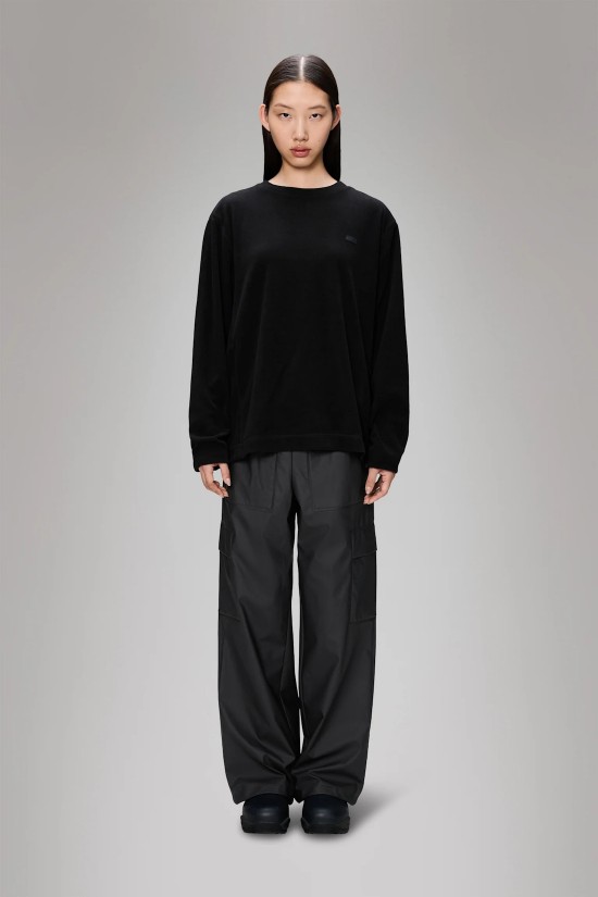 Γυναικεία fleece μαύρη μπλούζα - Addis Black 21550