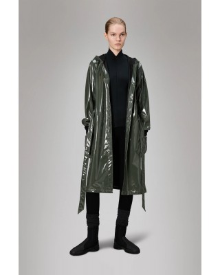 Γυναικείο λαδί αδιάβροχο μπουφάν - Rains Jacket A line Swamp 12040 Γυναικείο λαδί αδιάβροχο μπουφάν - Rains Jacket A line Swamp 12040