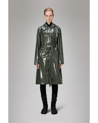 Γυναικείο λαδί αδιάβροχο μπουφάν - Rains Jacket A line Swamp 12040 Γυναικείο λαδί αδιάβροχο μπουφάν - Rains Jacket A line Swamp 12040