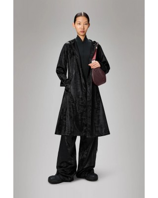 Γυναικείο μαύρο αδιάβροχο μπουφάν - Rains A line Jacket W3 Coal 12040 Γυναικείο μαύρο αδιάβροχο μπουφάν - Rains A line Jacket W3 Coal 12040