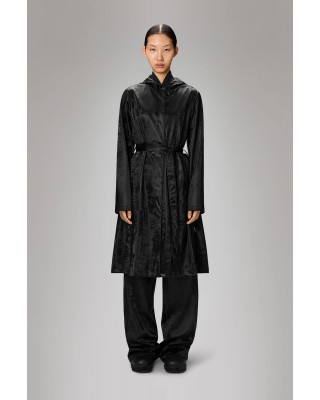 Γυναικείο μαύρο αδιάβροχο μπουφάν - Rains A line Jacket W3 Coal 12040 Γυναικείο μαύρο αδιάβροχο μπουφάν - Rains A line Jacket W3 Coal 12040