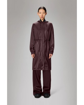 Γυναικείο μπορντό αδιάβροχο μπουφάν - Rains String W Parka Depth 18550 Γυναικείο μπορντό αδιάβροχο μπουφάν - Rains String W Parka Depth 18550