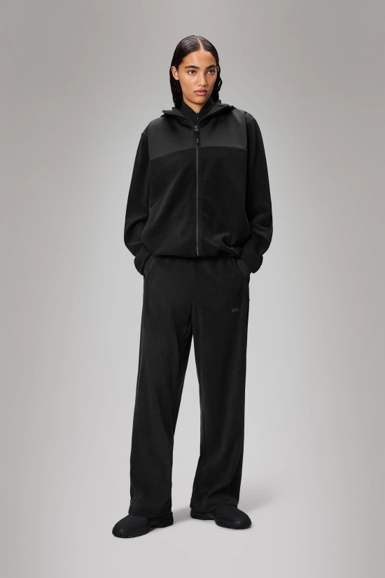 Γυναικείο μαύρο fleece παντελόνι- φόρμας - Rains Addis black21580