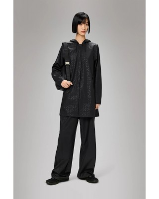 Γυναικείο μαύρο αδιάβροχο μπουφάν - Rains A line House 18050 Γυναικείο μαύρο αδιάβροχο μπουφάν - Rains A line House 18050