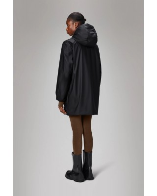 Unisex αδιάβροχο μαύρο μπουφάν - Rains Lohja 15790