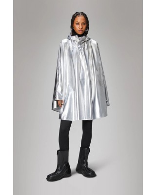Γυναικεία ασημί αδιάβροχη κάπα - Rains Cape Mirror 18800 Γυναικεία ασημί αδιάβροχη κάπα - Rains Cape Mirror 18800