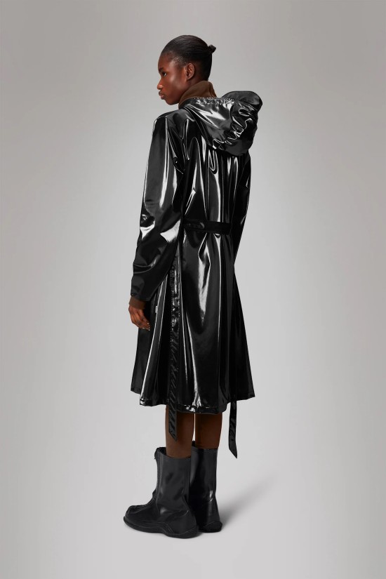 Γυναικείο μαύρο αδιάβροχο μπουφάν - Rains Night Jacket W3 12040 Γυναικείο μαύρο αδιάβροχο μπουφάν - Rains Night Jacket W3 12040