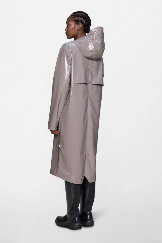 Unisex μακρύ αδιάβροχο μπουφάν - Rains Longer Jacker Cinder Glaze 18360 Unisex μακρύ αδιάβροχο μπουφάν - Rains Longer Jacker Cinder Glaze 18360