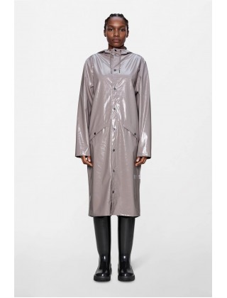 Unisex μακρύ αδιάβροχο μπουφάν - Rains Longer Jacker Cinder Glaze 18360