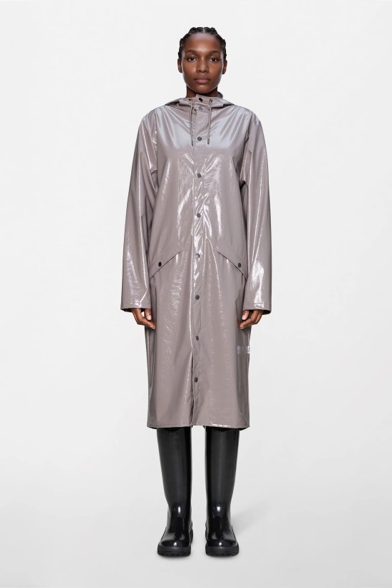 Unisex μακρύ αδιάβροχο μπουφάν - Rains Longer Jacker Cinder Glaze 18360 Unisex μακρύ αδιάβροχο μπουφάν - Rains Longer Jacker Cinder Glaze 18360
