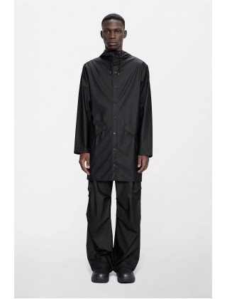 Unisex μαύρο αδιάβροχο μπουφάν - Rains Long Jacket 12020