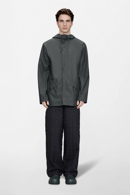 Unisex σκούρο γκρι αδιάβροχο μπουφάν - Rains 12010 Unisex σκούρο γκρι αδιάβροχο μπουφάν - Rains 12010