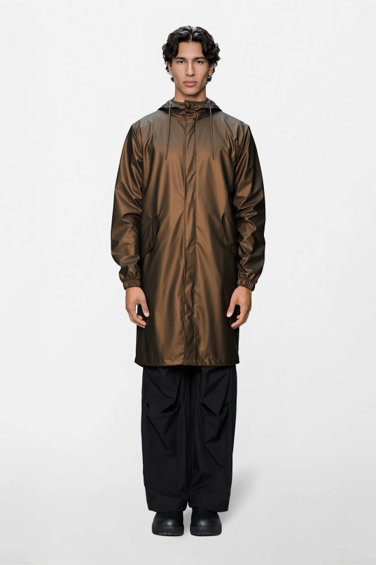 Unisex καφέ αδιάβροχο μπουφάν - Rains Fishtail Parka Comet 18140 Unisex καφέ αδιάβροχο μπουφάν - Rains Fishtail Parka Comet 18140