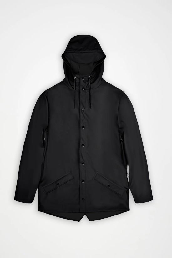 Unisex μαύρο αδιάβροχο μπουφάν - Rains 12010