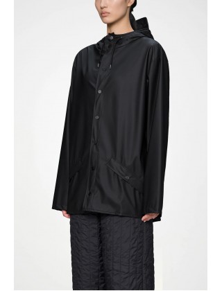 Unisex μαύρο αδιάβροχο μπουφάν - Rains 12010