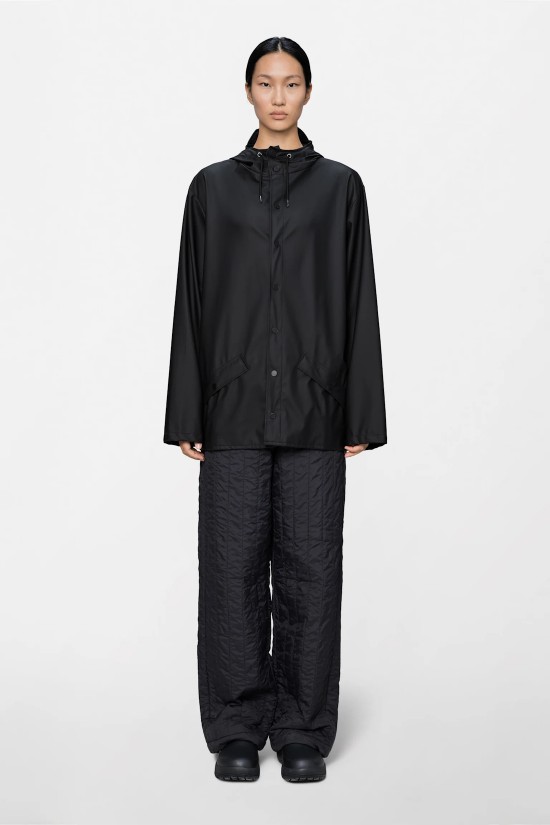 Unisex μαύρο αδιάβροχο μπουφάν - Rains 12010