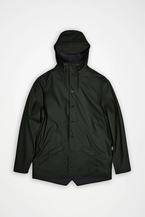 Unisex πράσινο αδιάβροχο μπουφάν - Rains 12010 Unisex πράσινο αδιάβροχο μπουφάν - Rains 12010