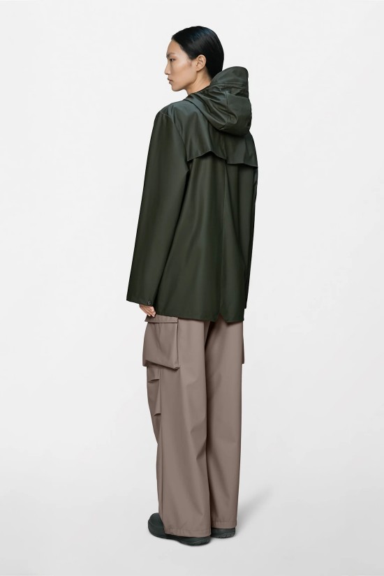 Unisex πράσινο αδιάβροχο μπουφάν - Rains 12010 Unisex πράσινο αδιάβροχο μπουφάν - Rains 12010