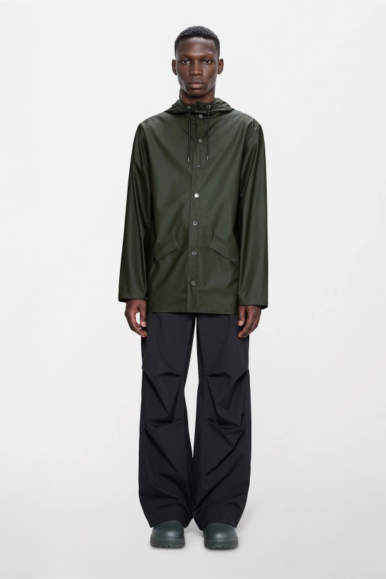 Unisex πράσινο αδιάβροχο μπουφάν - Rains 12010 Unisex πράσινο αδιάβροχο μπουφάν - Rains 12010