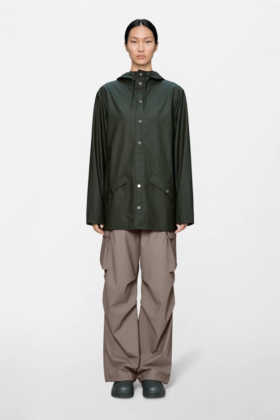 Unisex πράσινο αδιάβροχο μπουφάν - Rains 12010 Unisex πράσινο αδιάβροχο μπουφάν - Rains 12010