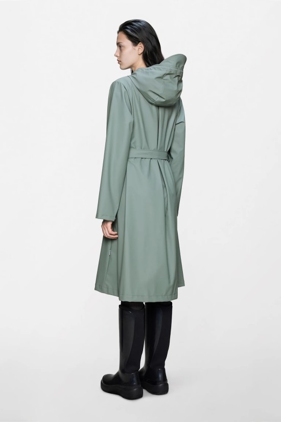 Γυναικείο πράσινο αδιάβροχο μπουφάν - Rains Jacket A line Sage 12040