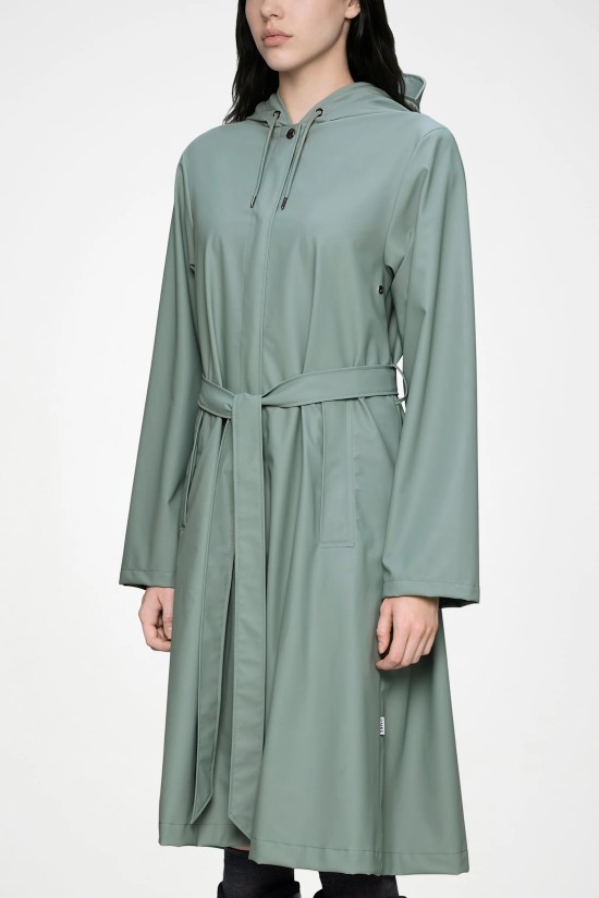 Γυναικείο πράσινο αδιάβροχο μπουφάν - Rains Jacket A line Sage 12040