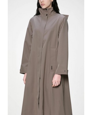 Γυναικείο αδιάβροχο μπουφάν - Rains Suva A line W Jacket Cinder 12590 Γυναικείο αδιάβροχο μπουφάν - Rains Suva A line W Jacket Cinder 12590