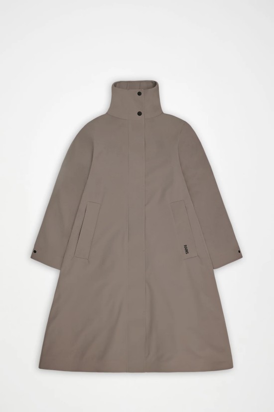 Γυναικείο αδιάβροχο μπουφάν - Rains Suva A line W Jacket Cinder 12590 Γυναικείο αδιάβροχο μπουφάν - Rains Suva A line W Jacket Cinder 12590