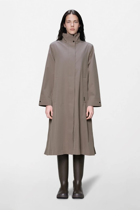 Γυναικείο αδιάβροχο μπουφάν - Rains Suva A line W Jacket Cinder 12590 Γυναικείο αδιάβροχο μπουφάν - Rains Suva A line W Jacket Cinder 12590