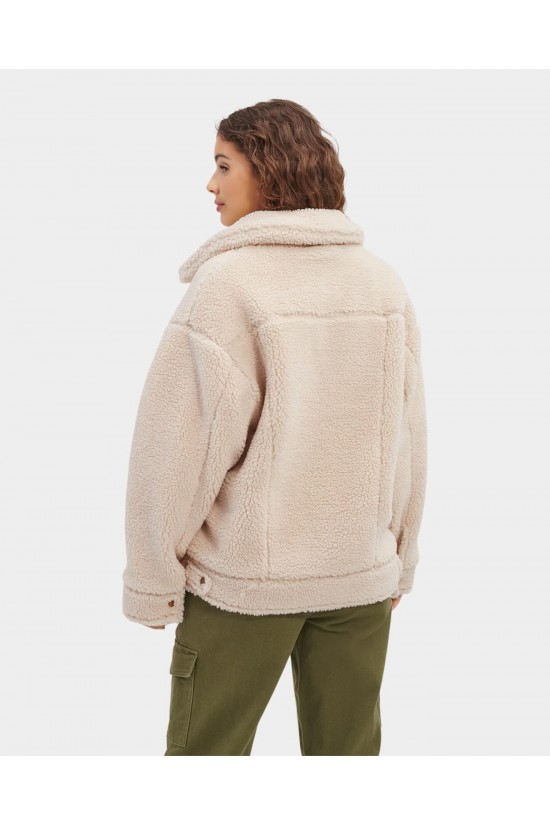 Γυναικείο μπουφάν με γούνινη υφή - Ugg Frankie Sherpa Trucker 1113951